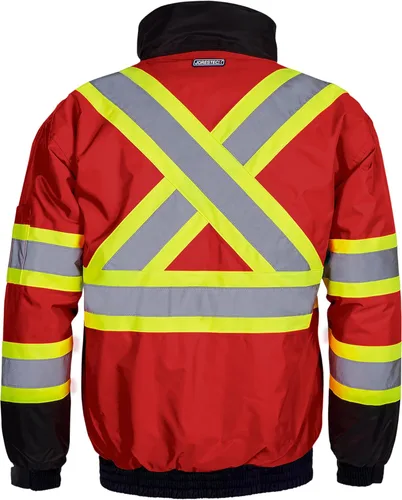 Miniatura 8 de JORESTECH Chaqueta de seguridad reflectante ANSI/ISEA 107-2015 y CSA Z96 compatible con la chaqueta de trabajo Naranja