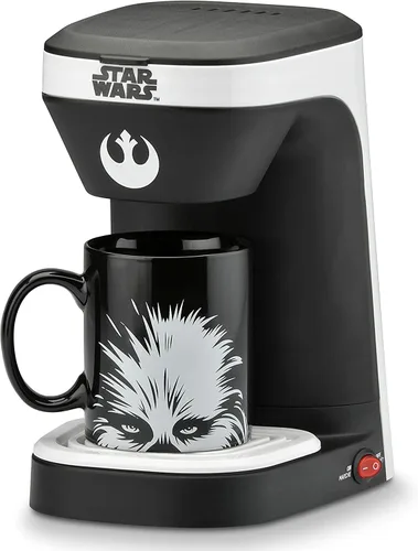 STAR WARS Cafetera de 1 taza con taza, negro, porción individual