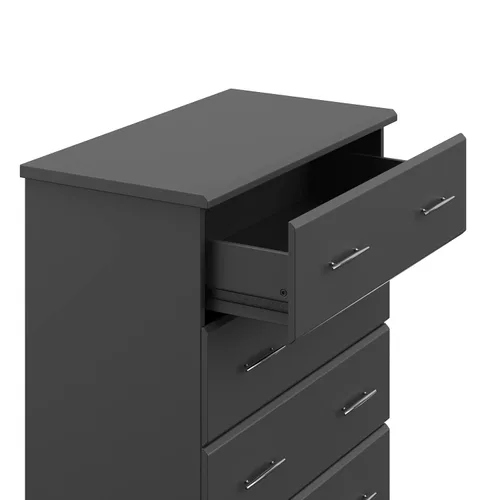 Miniatura 11 de Storkcraft - Cómoda de 4 cajones Brookside (color gris), con certificado GREENGUARD Gold, para habitación de bebé o niños, organizador