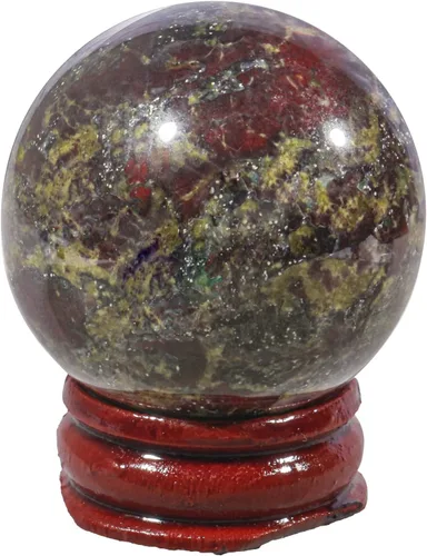 Miniatura 11 de Bola de cristal curativo de amatista de 1.575 in, decoración del hogar, esfera de adivinación Fengshui con soporte de madera