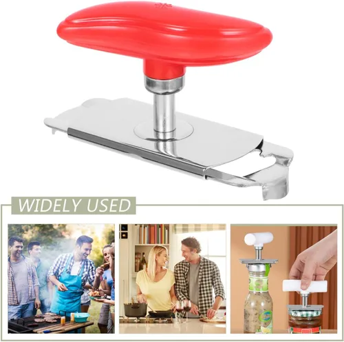 Miniatura 6 de PRETYZOOM Abridor de tarros multiusos resistente al desgaste, abrelatas de botellas pequeñas, suministros para cocina