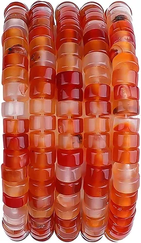 Miniatura 43 de BEADIA Cuentas Espaciadoras de Jade Amarillo Natural en Forma de Tapa, Cuentas Semipreciosas Sueltas para Hacer Joyas con Encuadernación, 4mmx2mm