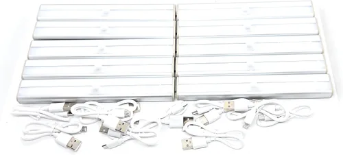 Miniatura 6 de Lock Connection® - 1 luz LED blanca recargable activada por movimiento para gabinete. Pegar en cualquier lugar/10 LED sensor de movimiento