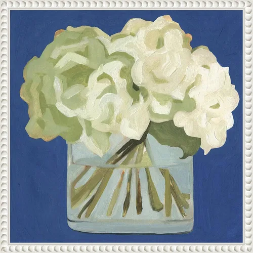 Miniatura 7 de Amanti Art Lienzo enmarcado para pared, 16 x 16 pulgadas, hortensias blancas II por Emma Scarvey, lienzo enmarcado para pared, obras de arte