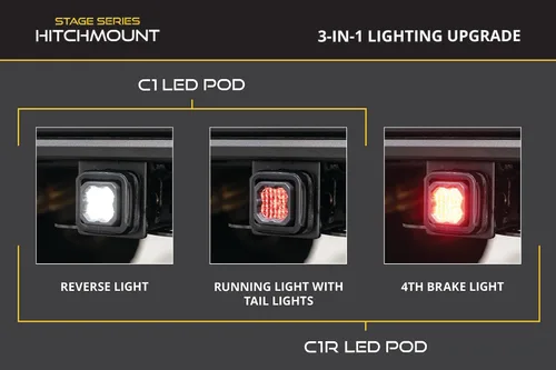 Miniatura 4 de Diode Dynamics - Kit de luz reversa HitchMount compatible con Toyota Tundra 2022-2026, C1