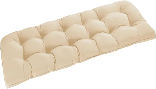 Miniatura 23 de downluxe Cojín de banco para exteriores para muebles de patio, cojines impermeables capitonados extra rellenos para columpio de porche, cojines