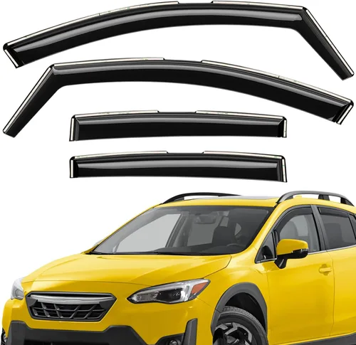 Miniatura 40 de Deflectores de ventana extra duraderos en el canal, protectores de lluvia aptos para Toyota RAV4 2019-2025, viseras solares, ventilación de viento