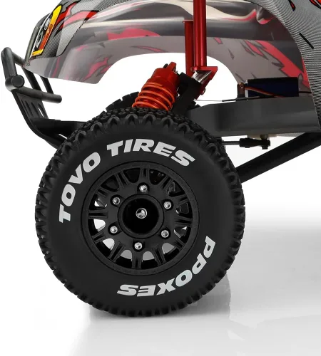 Miniatura 4 de GLOBACT Ruedas y neumáticos hexagonales RC de 0.472 in/0.551 in 1/10 RC para Arrma Senton Fury Slash Axial Losi Redcat Rc4wd Hex Reemplazo Negro