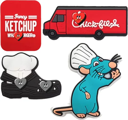 Miniatura 2 de 12 dijes para cocinar y gimnasio decoración de zapatos de chef y fitness Cloruro de polivinilo vidrio aventurina