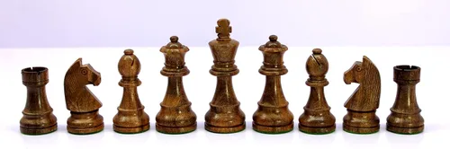Miniatura 2 de StonKraft - Peón de piezas de ajedrez de madera con piezas de ajedrez extra de reinas (3.75 pulgadas de altura King)