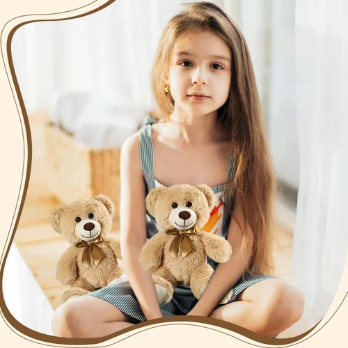 Miniatura 9 de 3 piezas de oso de peluche de 13.5 pulgadas, suave, de peluche, a granel, lindos juguetes de peluche para niños, baby shower, cumpleaños