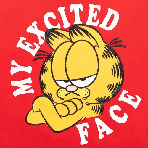 Miniatura 3 de Conjunto de camiseta de manga corta y pantalones cortos de malla atlética de Garfield