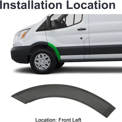 Miniatura 3 de Moldura de Guardabarros Delantero Izquierdo Cubierta de Panel de Arco de Rueda Compatible con Ford Transit-150 Transit-250 Transit-350 2.0L 3.5L