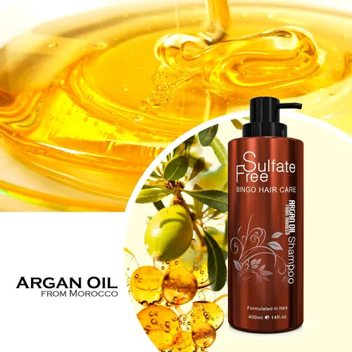 Miniatura 9 de BINGO HAIR CARE Champú y acondicionador de aceite de argán marroquí, aceite orgánico 100% natural, revitalizante, nutritivo, antiencrespamiento, sin