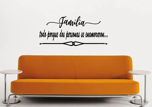 Miniatura 3 de byyoursidedecal Calcomanías de pared españolas decorativas para pared Familia Todo porque Mensajes textos biblicos decorativos españoles citas