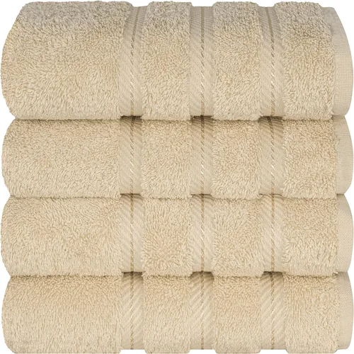 Miniatura 7 de American Soft Linen - Toallas de mano para baño, 100% algodón turco, juego de 4 toallas, 600 GSM, toallas de mano, cara, para cocina, toallas