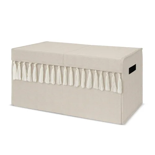 Miniatura 12 de Sweet Jojo Designs Caja de almacenamiento de juguetes de tela bohemia con arco iris para bebé, habitación de niños, color rosa pálido, oro rosa