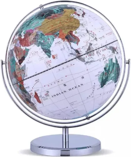 Miniatura 8 de Globos geográficos de 720 ° de rotación completa de alta definición globo mundial de escritorio globos geográficos para adultos estudiantes globos