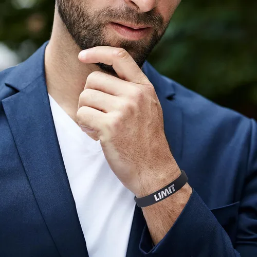 Miniatura 6 de 12 pulseras motivacionales de silicona con mensajes inspiradores para hombres y mujeres, pulseras de goma de élite, pulseras de equipo atlético