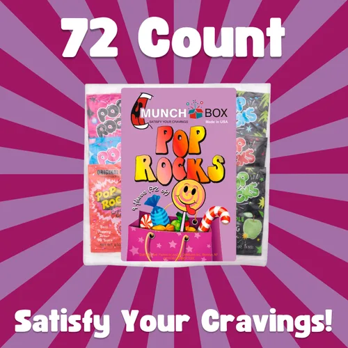 Miniatura 3 de Pop Rocks (paquete de 72) - 72 paquetes individuales envueltos de caramelos Pop Rocks - Bolsas gigantes al por mayor de 9 sabores surtidos