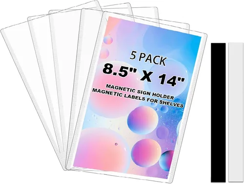 Miniatura 32 de Marco de Fotos Magnético Negro CHUNNIAO 4X6 para Refrigerador, Fundas de Imanes de Fotos Negro 4X6" 10PCS
