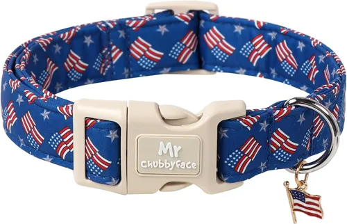 Miniatura 25 de MR.CHUBBYFACE· Collar de perro de primavera y verano, lindos collares de perro de limón verde, collar ajustable de tela natural suave para perros