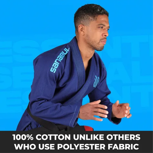 Miniatura 15 de Sanabul Essentials V.2 Ultra Light BJJ Jiu Jitsu Gi (ver guía especial de tallas)