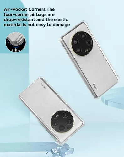 Miniatura 5 de USTIYA Funda para Mi Xiaomi 13 Ultra Clear TPU Cuatro Esquinas Cubierta Protectora Transparente Suave