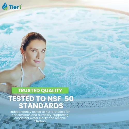 Miniatura 6 de Tier1 Cartucho de filtro de spa de repuesto para Jacuzzi J300 y J400 – Paquete de 2 Compatible con 6541-383, PJW60TL-OT-F2S, 6CH-961 15-1/2