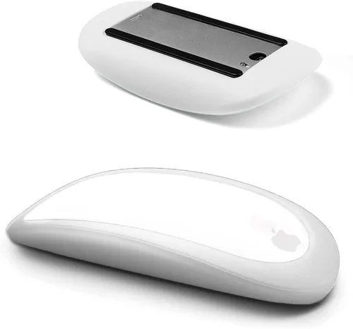 Miniatura 11 de Magic Mouse - Funda de silicona para Apple Magic Mouse 1 y 2, color rosa Suave piel de silicona ultrafina, resistente al polvo, absorbe los rosado