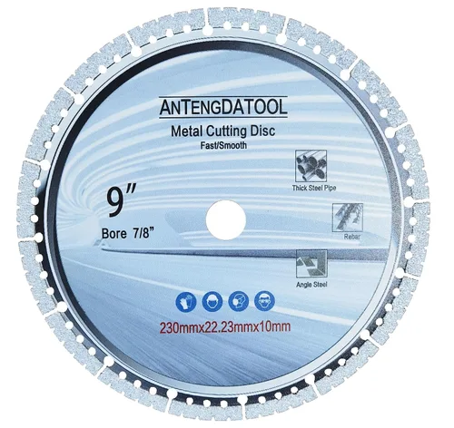 Miniatura 16 de Rueda de corte de diamante de 4-1/2 pulgadas para metal, amoladora angular de 4.5 pulgadas, disco de molienda de corte en acero fundido y carburo