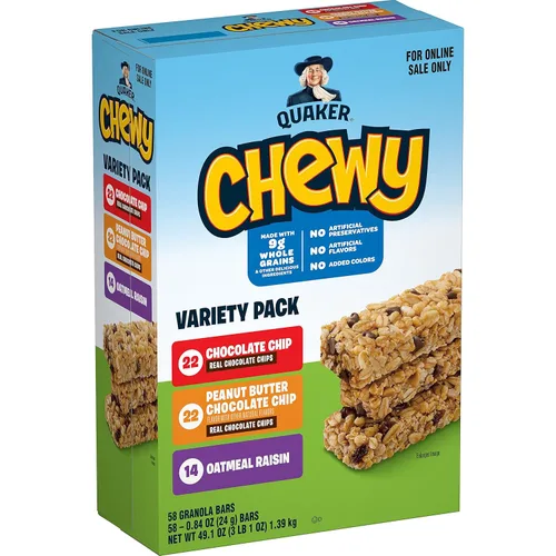 Miniatura 10 de Quaker Barras de granola masticables, S'mores, 58