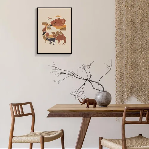 Miniatura 4 de OAOPIC Póster enmarcado con versículos bíblicos de la Biblia de Noé, arte de pared de historia bíblica cristiana, pintura impresa de escritura