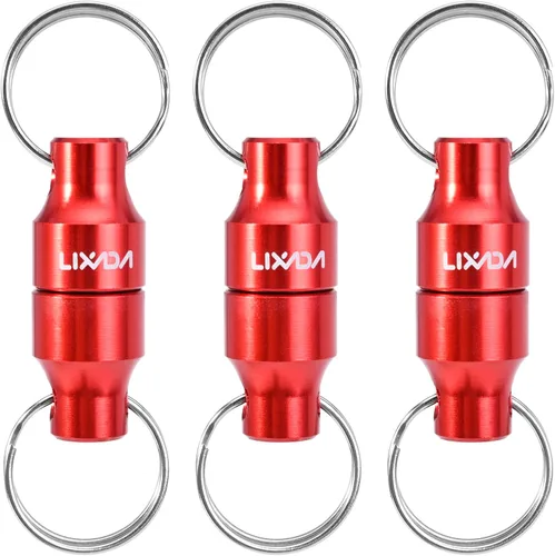 Miniatura 13 de LIXADA Soporte de liberación de red magnética para pesca Zinger Retractores de red de pesca con mosca, clip magnético, conector de red de aterrizaje