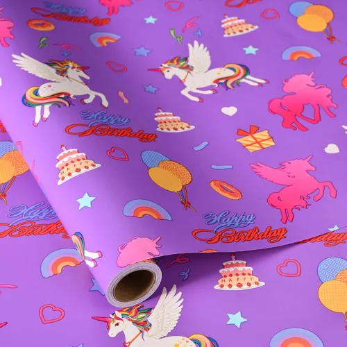 Miniatura 10 de Sikiweiter Papel de Regalo para Baby Shower – 17 pulgadas x 16.4 pies – Rollo de Papel de Regalo con Oso de Peluche para Regalos de Baby Shower