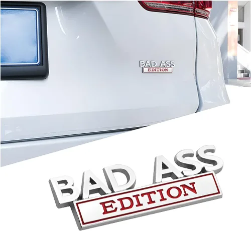 Miniatura 15 de Emblema de la edición Bad Ass para coche, calcomanía de guardabarros 3D con adhesivo 3M, accesorios para automóvil para la puerta trasera, parrilla