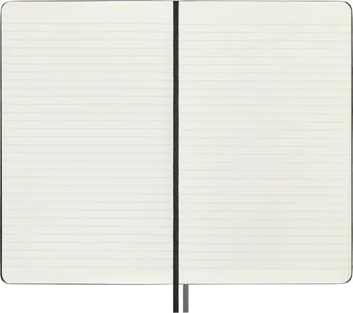 Miniatura 6 de Moleskine Cuaderno clásico expandido, tapa dura, grande (5 x 8.25 pulgadas), a rayas/forrado, negro, 400 páginas