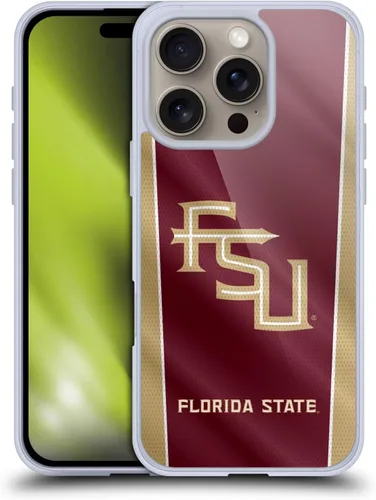 Miniatura 239 de Head Case Designs Funda de gel suave FSU Seminoles de la Universidad Estatal de Florida con licencia oficial compatible con Apple iPhone 13 Pro Max