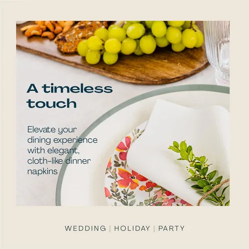 Miniatura 4 de Lintext Toallas desechables de lino para invitados, 12 x 17 pulgadas, toallas de mano similares a tela, servilleta de papel suave y absorbente