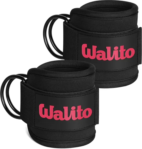 Miniatura 9 de WALITO Correas de tobillo de gimnasio para máquinas de cable, mujeres y hombres, puños de tobillo con retroceso de glúteos, accesorios de máquina