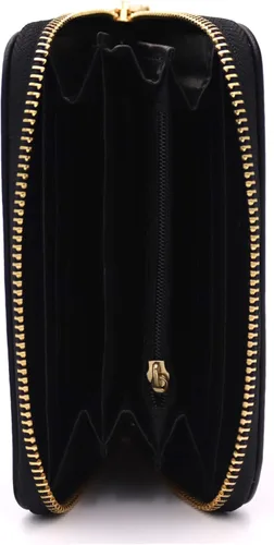 Miniatura 5 de LOVESOME Cartera de mujer con cremallera pequeña, doble cremallera, doble compartimento con muñequera y correa para la muñeca