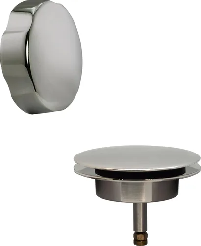 Miniatura 18 de Westbrass A50TE-07 - Moldura de repuesto estándar de 1-1/2 pulgadas para ensamblajes de desagüe de baño de accionamiento por cable, níquel satinado