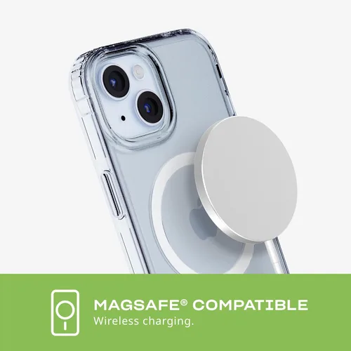 Miniatura 6 de Tech21 Evo - Funda transparente para iPhone 16e y 15, compatible con MagSafe, funda de protección contra impactos, transparente