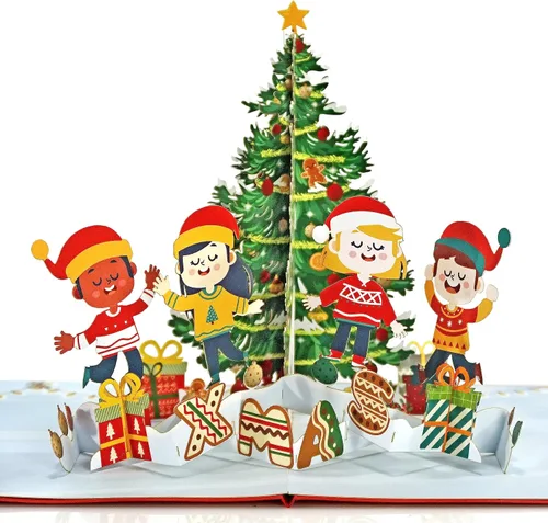 Miniatura 10 de CUTPOPUP Tarjeta de Navidad Pop Up, 3D Navidad, Feliz Navidad, Año Nuevo, Tarjetas de felicitación de vacaciones, Regalo (Pingüino Helado)