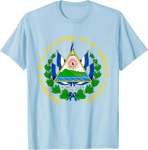 Miniatura 86 de Camiseta con diseño de emblema de la bandera de El Salvador