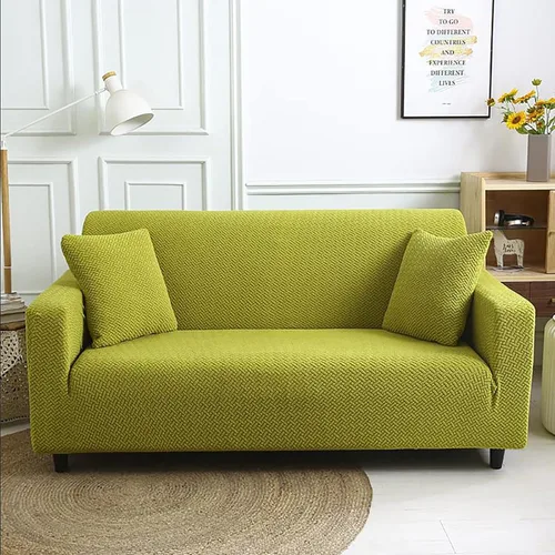 Miniatura 8 de Funda elástica para sillón, funda de sillón gruesa y elástica de tela jacquard, protector de muebles de color sólido, funda de sofá para niños