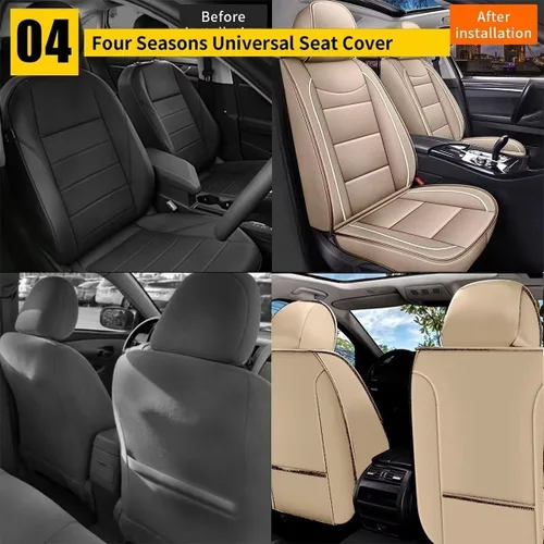 Miniatura 5 de YORKNEIC 2 fundas de asiento delantero de automóvil para Ford Edge 2007-2025 2026, transpirables, impermeables, de piel sintética, compatibles