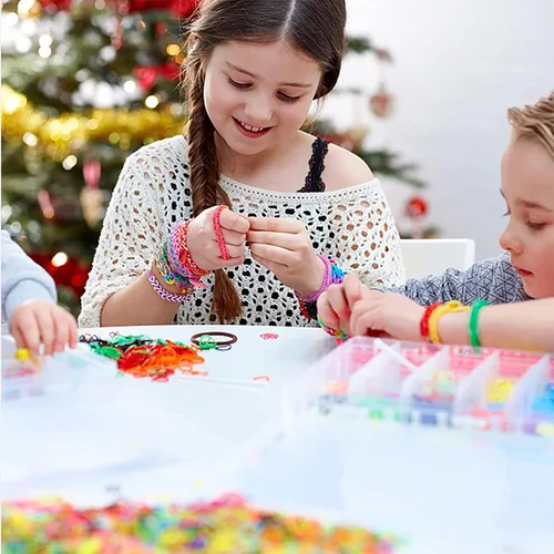 Miniatura 4 de YITOHOP Kit de Pulseras de Bandas Elásticas de Telar 15000+, Bandas de Goma para Kit de Hacer Pulseras, Kit de Fabricación de Pulseras de Telar