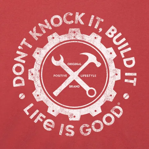 Miniatura 2 de Life is Good Mens Build It Cotton Short Sleeve Graphic T-Shirt, Crewneck Casual Tee