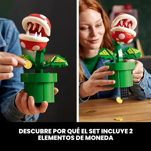 Miniatura 8 de LEGO Super Mario - Juego de construcción de plantas de piraña para adultos, Mario coleccionable para hombres y mujeres, a partir de 18 años, regalo